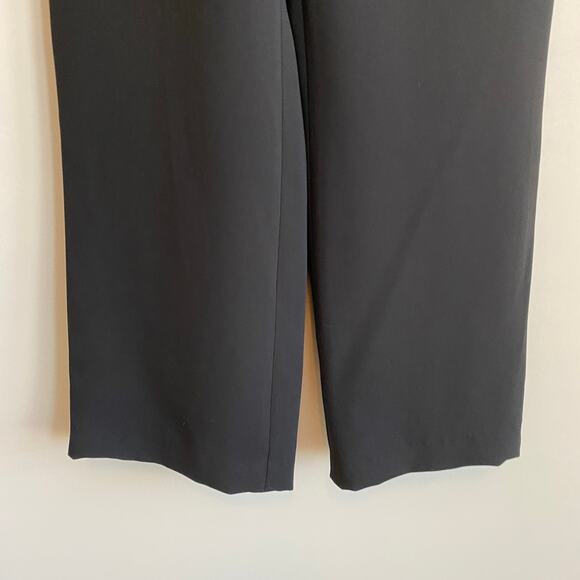 Zoey Black Dress Pants Wide Leg Back Zip No Pockets 4 NWT - Picture 2 of 6